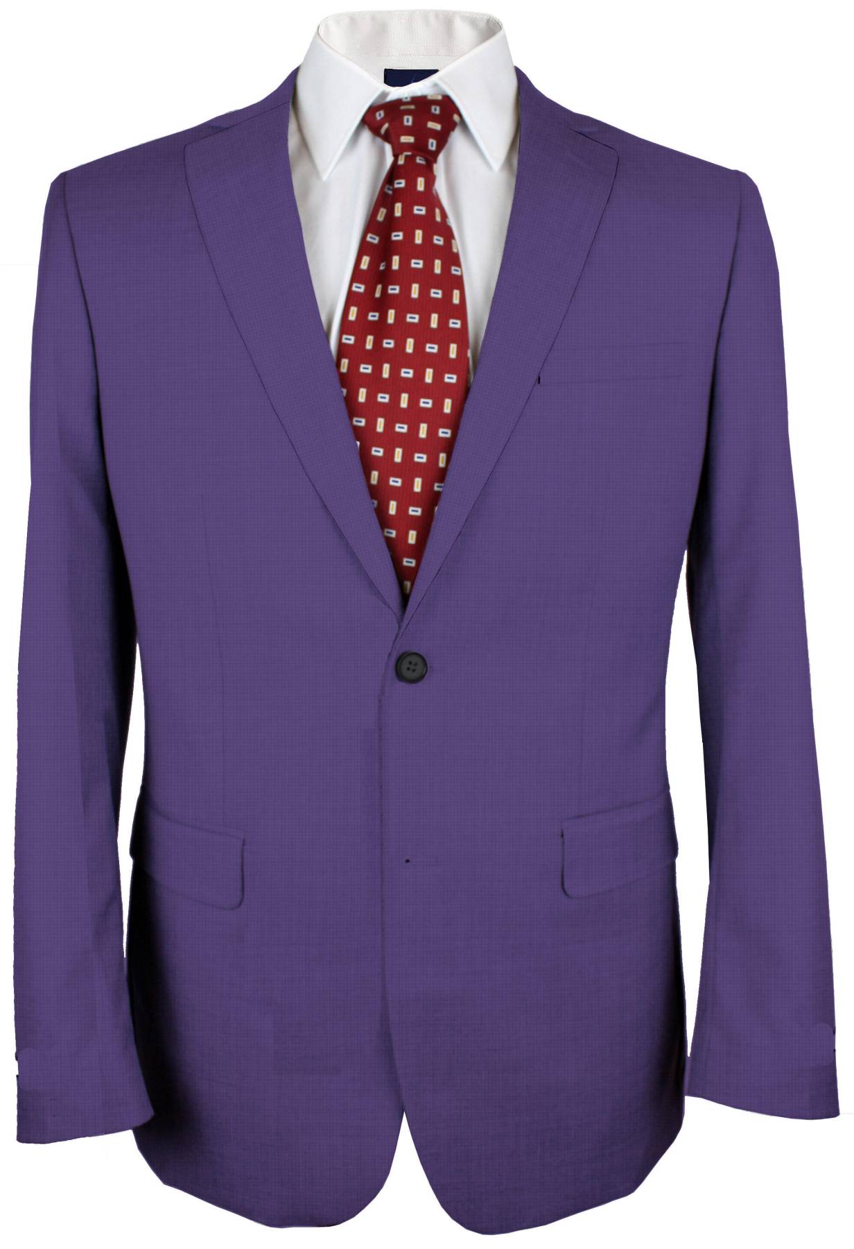 100% Cashmere  Butterfly Bush Violet Plain Made To Measure Jacket  - CER0057_MTM_SJ