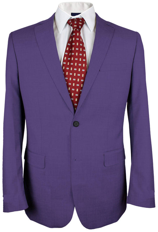 100% Cashmere  Butterfly Bush Violet Plain Made To Measure Jacket  - CER0057_MTM_SJ