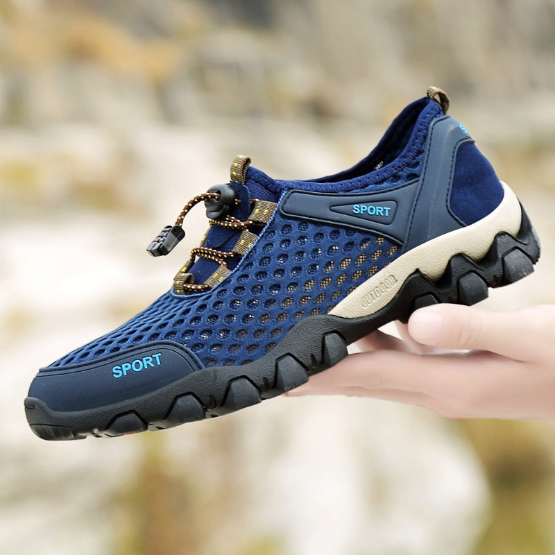 Men's Breathable Non-Slip Outdoor Hiking Mesh Casual Sneakers (4 Colors)