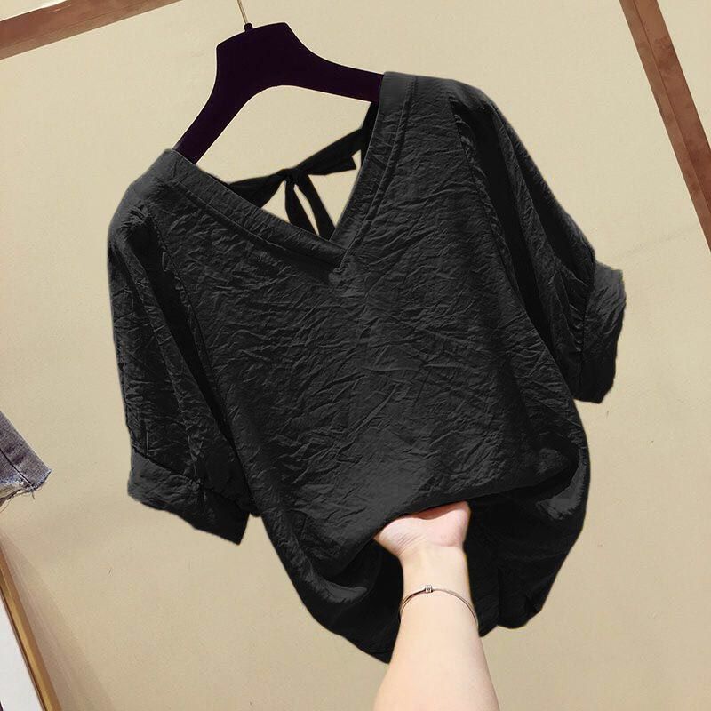 Women's Solid Hollow-out U Neck Cotton Tops - Collection 1 (6 Colors)