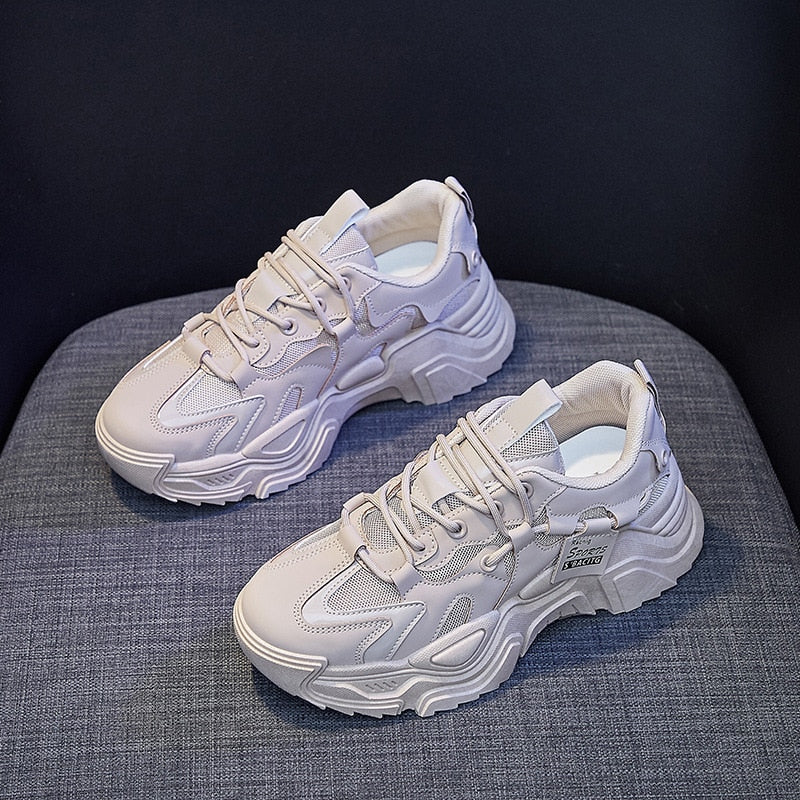 Sneakers for Women with Free Shipping 2022 Designer Platform Casual Sports Running Vulcanized White Shoes Female Chunky Sneaker