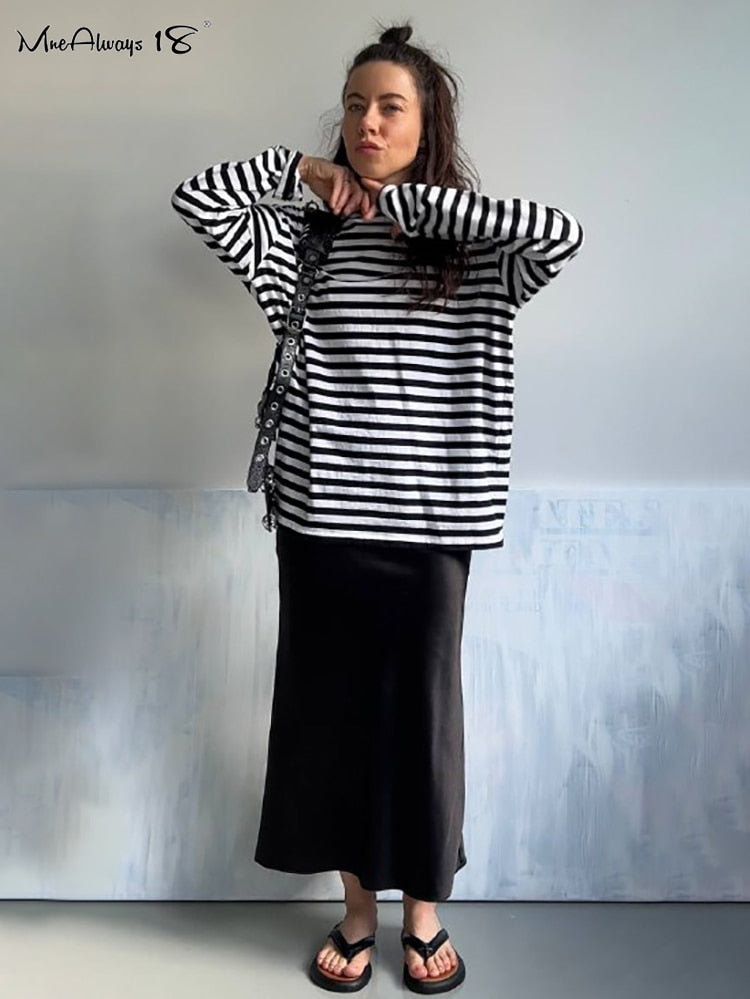 Women's Elegant Solid Satin Silk High Waisted Long Office Skirts (12 Colors)