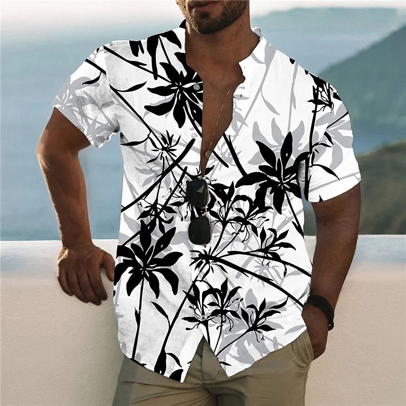 Men's 3d Printed Hawaiian Beach Short Sleeve Fashion Shirts - Collection 1 (9 Styles)