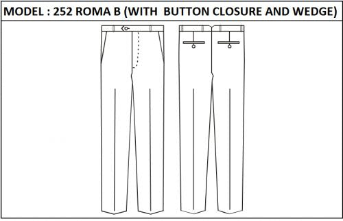 SLIM PANT -  MODEL_252_ROMA_B_BUTTON_CLOSURE_AND_WEDGE