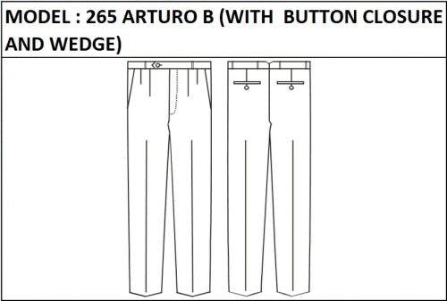 SLIM PANT -  MODEL_265_ARTURO_B_BUTTON_CLOSURE_AND_WEDGE