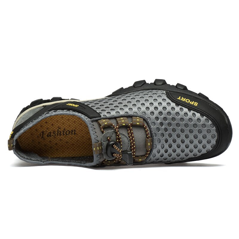 Men's Breathable Non-Slip Outdoor Hiking Mesh Casual Sneakers (4 Colors)
