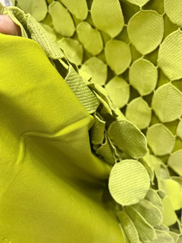 Women's Cut Out High Waist Patchwork Tassel Irregular Hem Solid Midi Skirts (3 Colors)