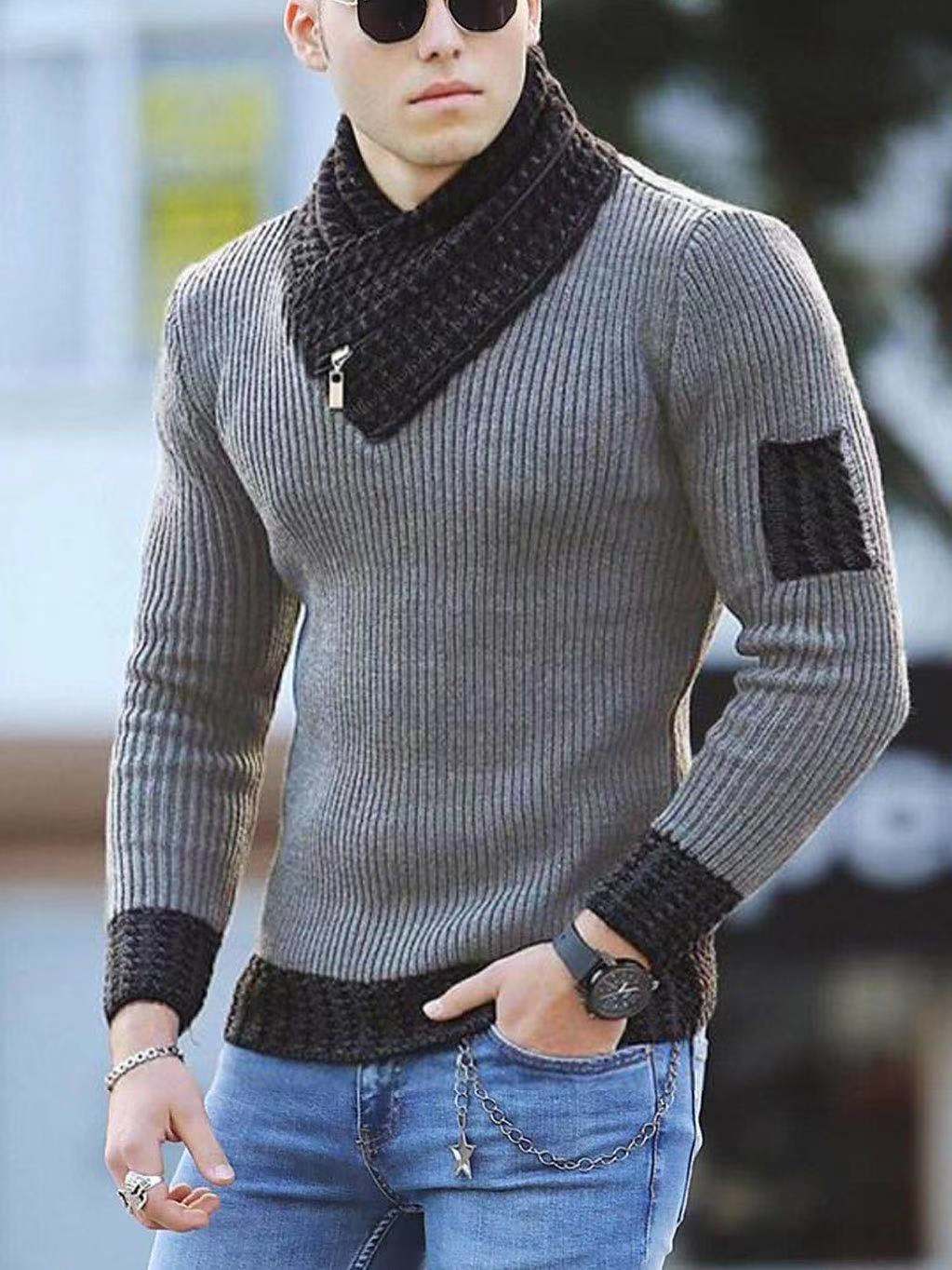 Korean Fashion Autumn Men Casual Vintage Style Sweater Wool Turtleneck Oversize 2024 Winter Men Warm Cotton Pullovers Sweaters
