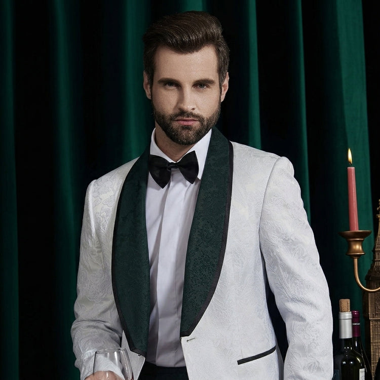 Royal Jacquard 2-Piece Wedding Collection Suits