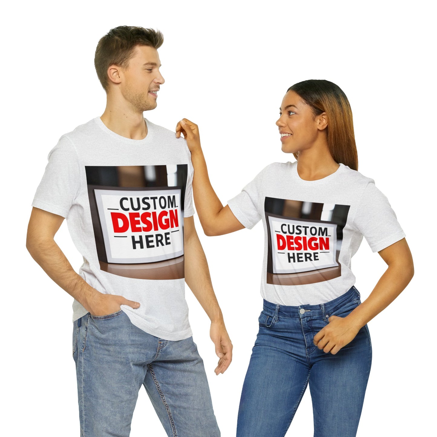 NAAMS Design Your Custom Tee - Unisex 4.2oz 100% Cotton Jersey Short Sleeve Tee