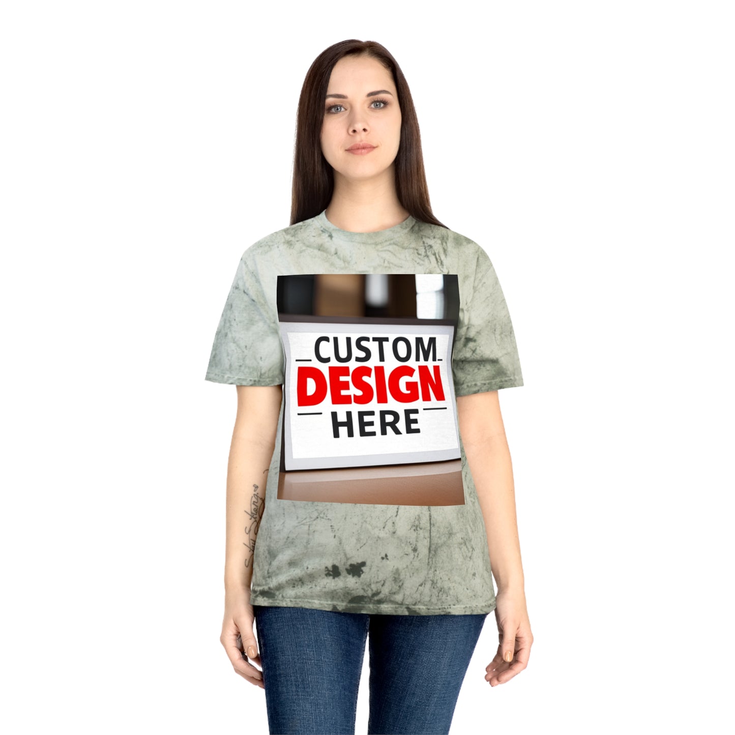 NAAMS Unisex Custom Your Own Design Color Blast 6.1oz 100% Cotton T-Shirt