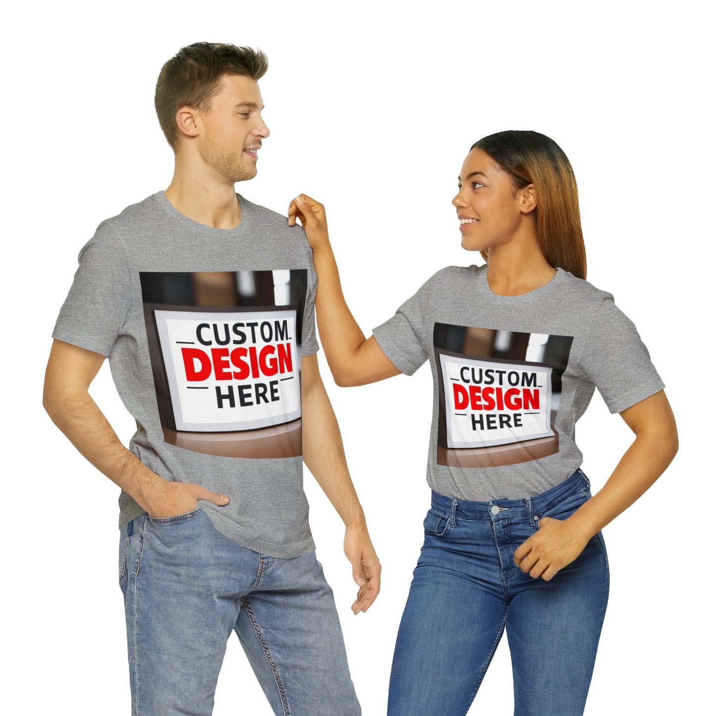 NAAMS Design Your Custom Tee - Unisex 4.2oz 100% Cotton Jersey Short Sleeve Tee