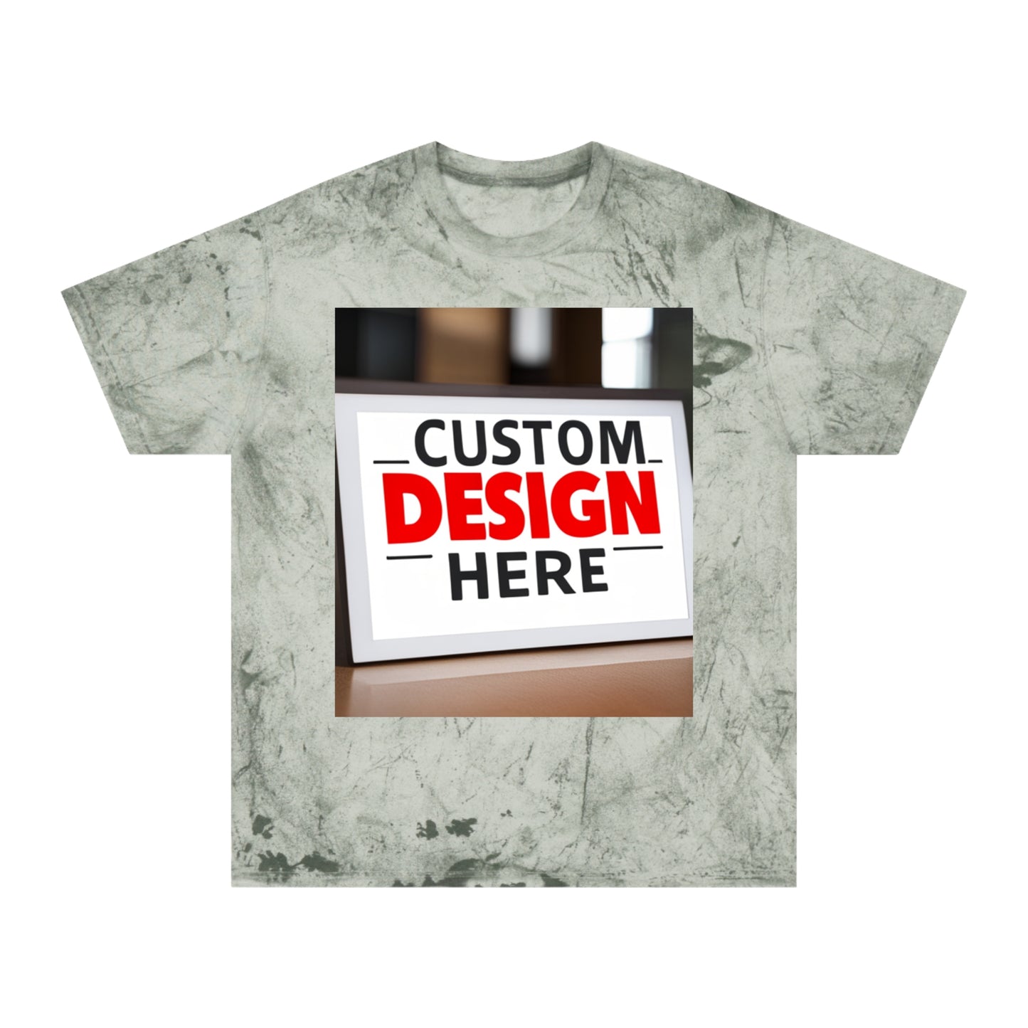 NAAMS Unisex Custom Your Own Design Color Blast 6.1oz 100% Cotton T-Shirt