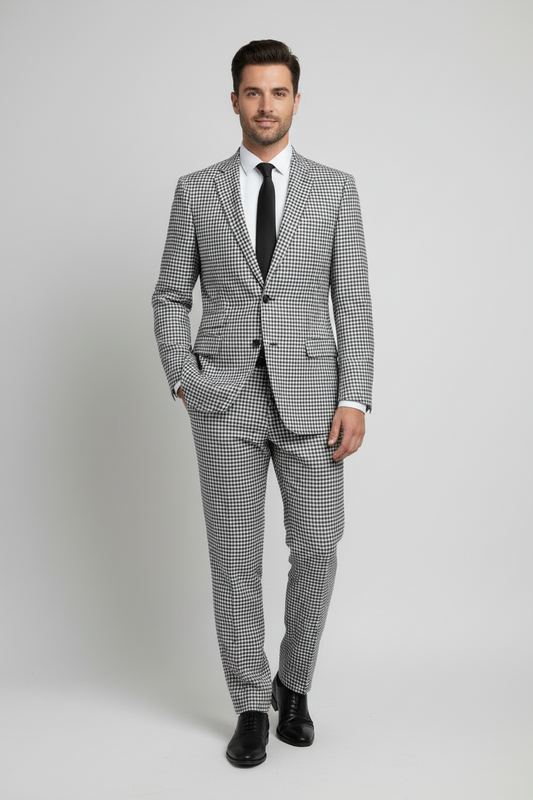 Mystic Grey Check Made To Measure Jacket - VBC0528_MTM_SJ