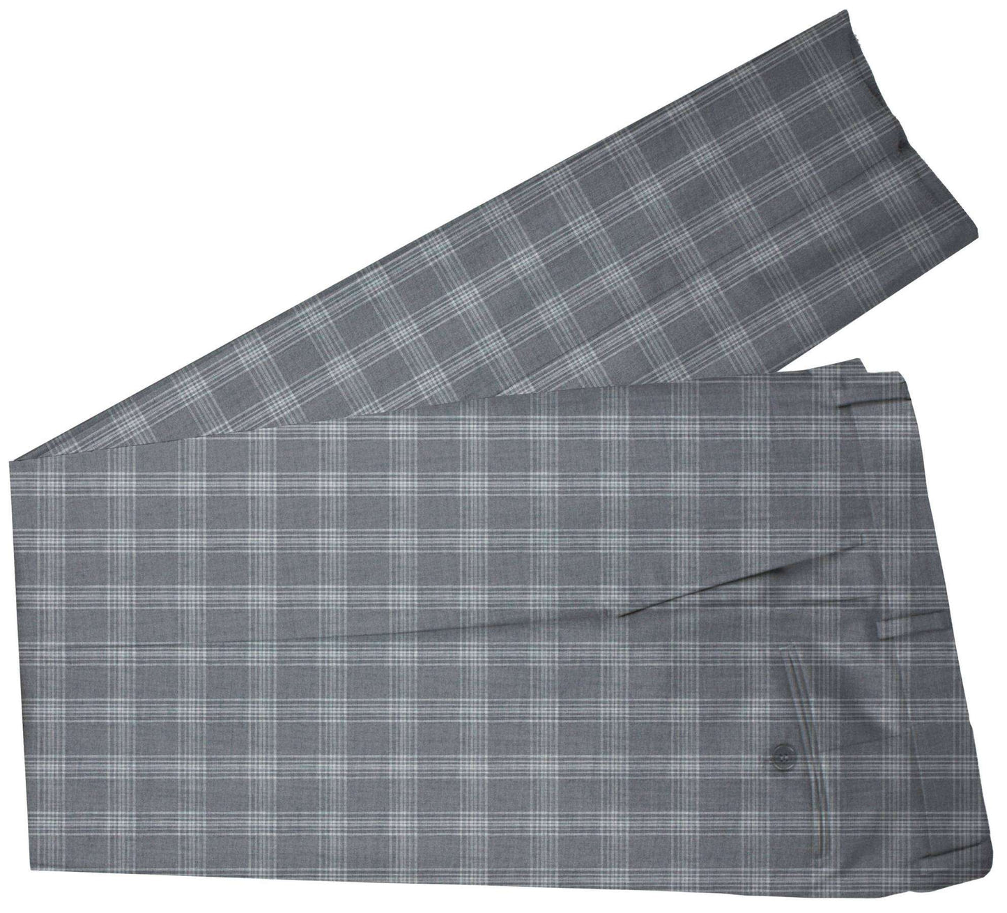 Aluminium Grey Plaid Made To Measure Pant - VBC0092_MTM_SP