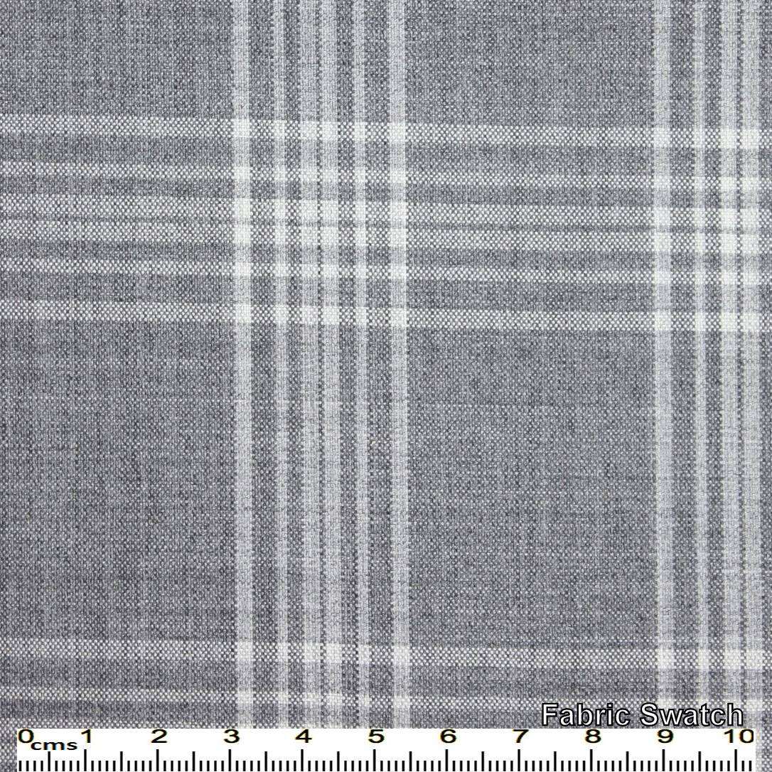 Aluminium Grey Plaid Made To Measure Vest - VBC0092_MTM_SV