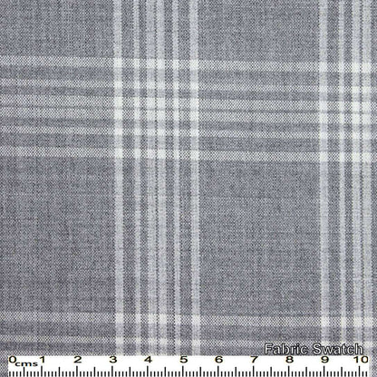 Aluminium Grey Plaid Made To Measure Vest - VBC0092_MTM_SV