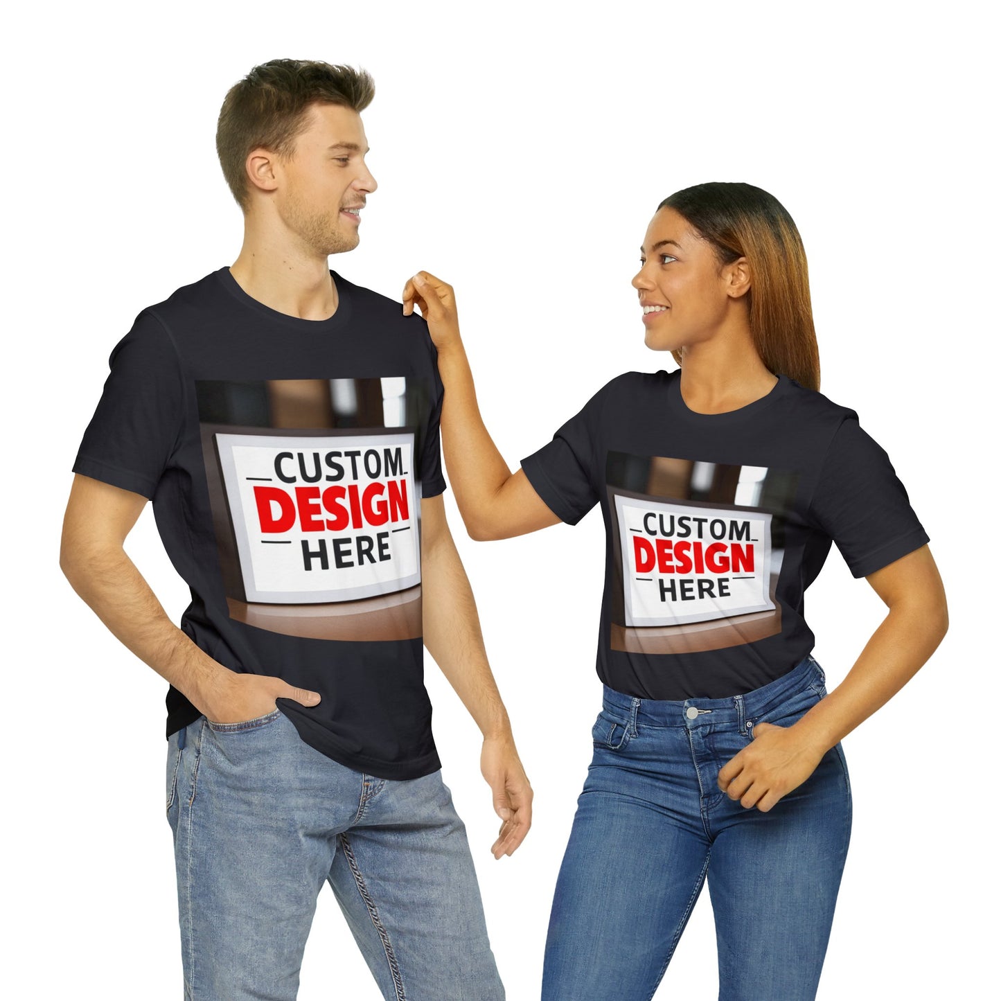 NAAMS Design Your Custom Tee - Unisex 4.2oz 100% Cotton Jersey Short Sleeve Tee