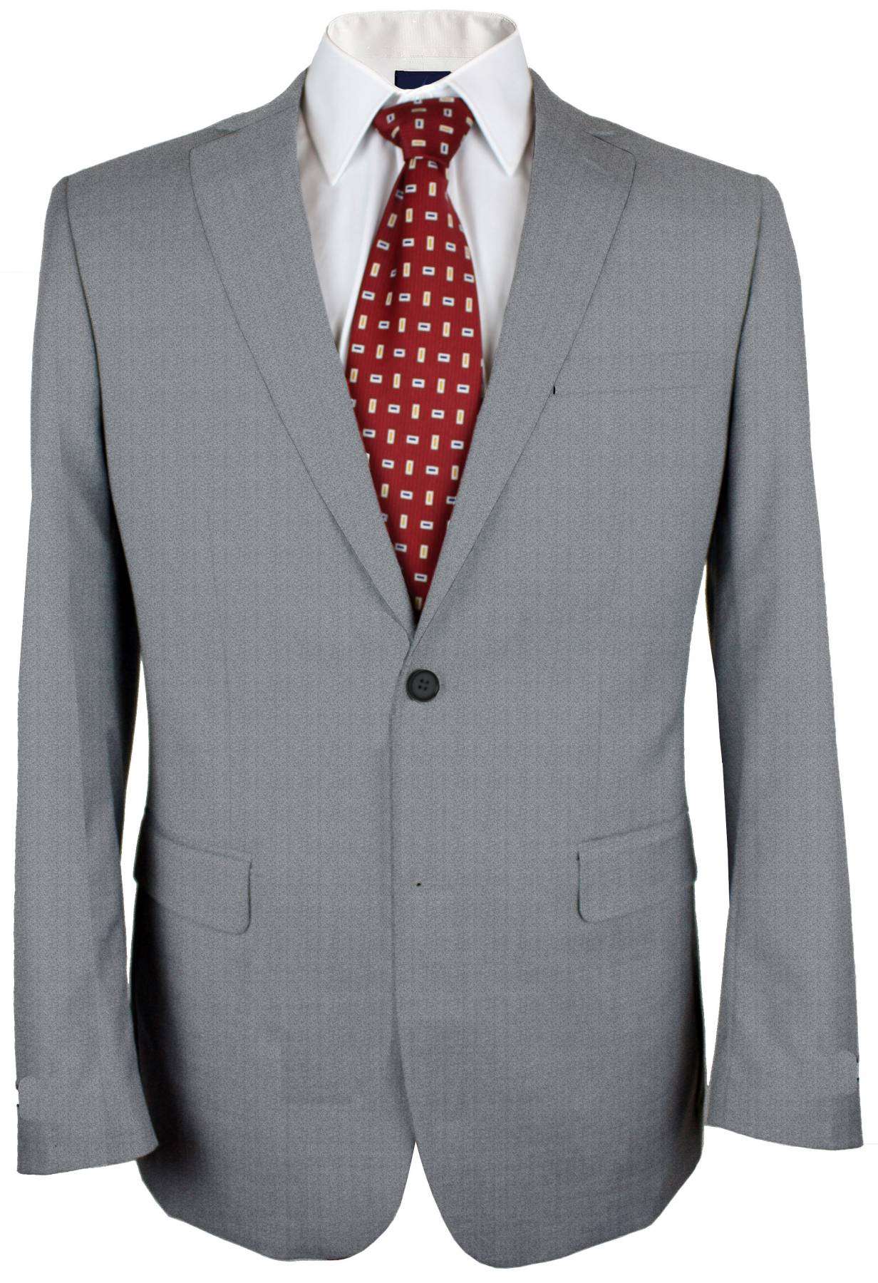 Aluminium Grey Plain Made To Measure Jacket - VBC0534_MTM_SJ