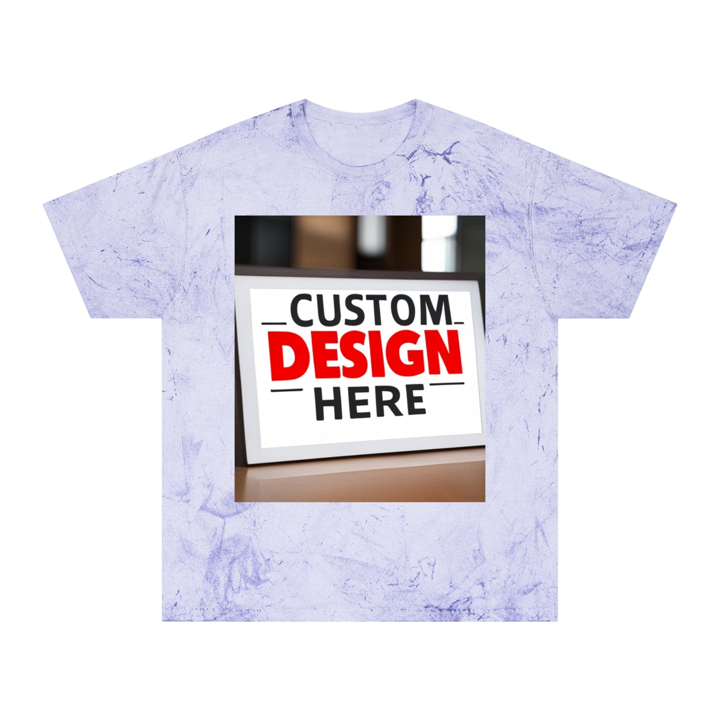 NAAMS Unisex Custom Your Own Design Color Blast 6.1oz 100% Cotton T-Shirt