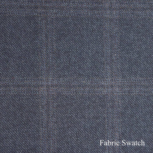 Windowpane Made To Measure Vest  - ET0129_MTM_SV