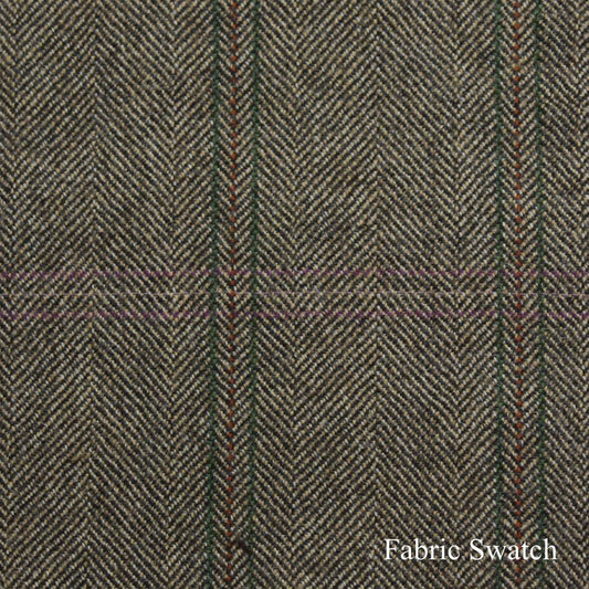 Herringbone Windowpane Made To Measure Jacket  - ET0142_MTM_SJ