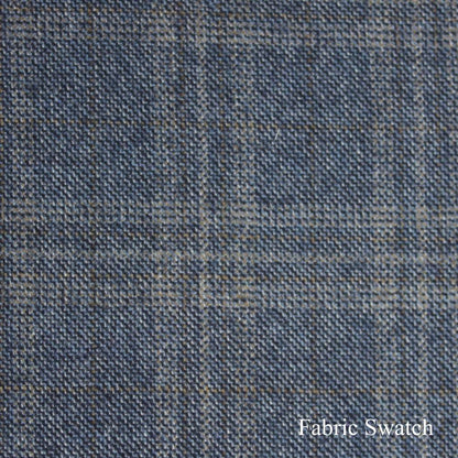 Twill Windowpane Made To Measure Vest  - ET0143_MTM_SV
