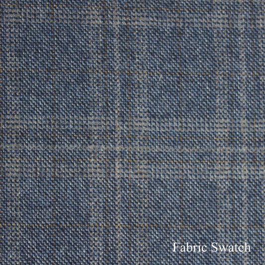Twill Windowpane Made To Measure Vest  - ET0143_MTM_SV
