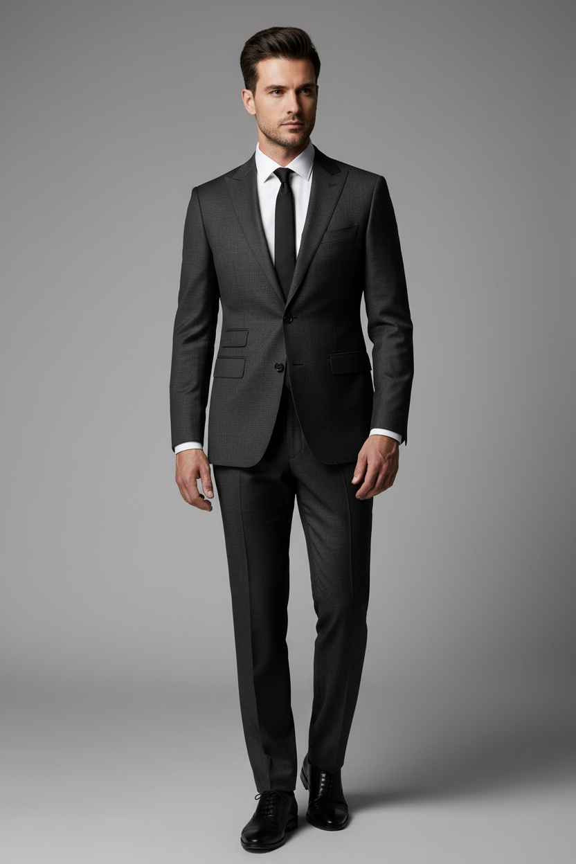 Black Plain Made To Measure Jacket - VBC0590_MTM_SJ