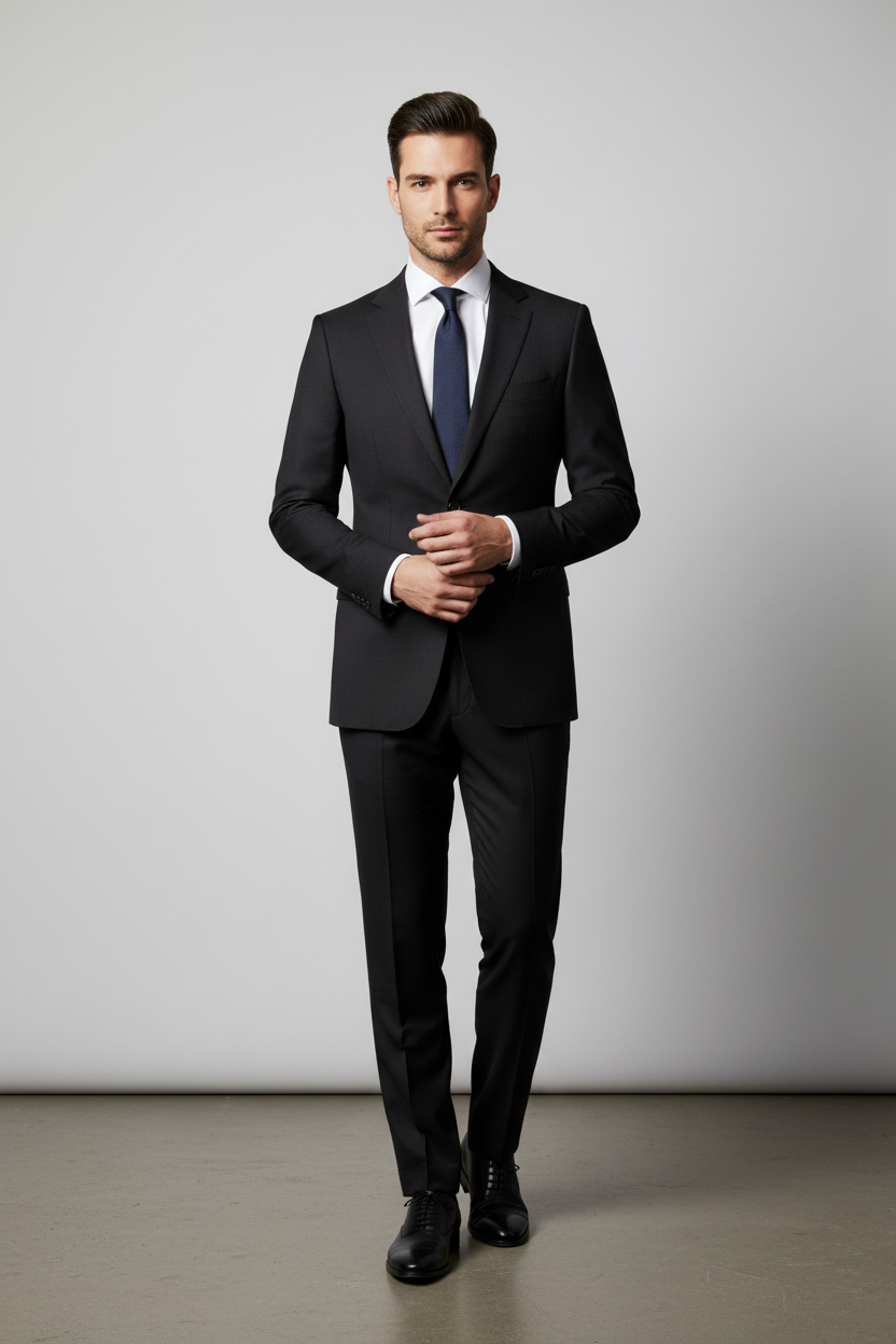 Black Plain Made To Measure Jacket - VBC0600_MTM_SJ