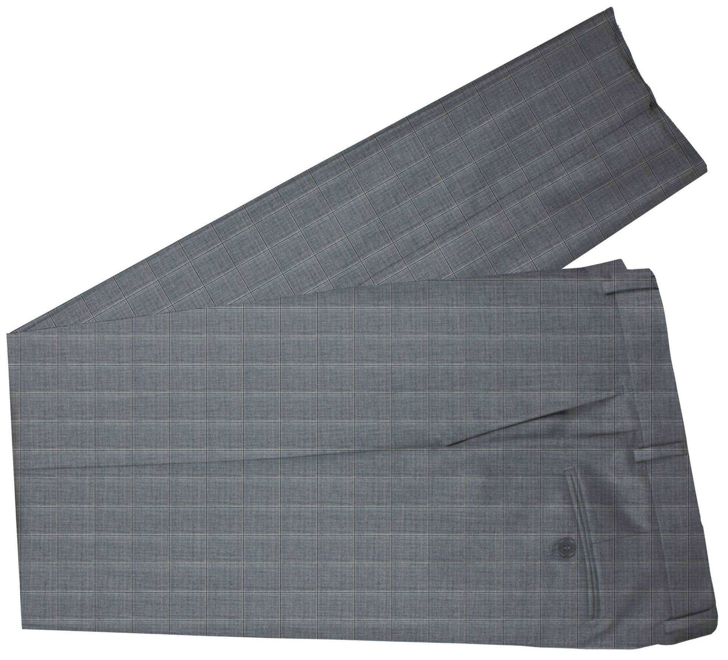 Aluminium Grey Windowpane Made To Measure Pant - VBC0350_MTM_SP