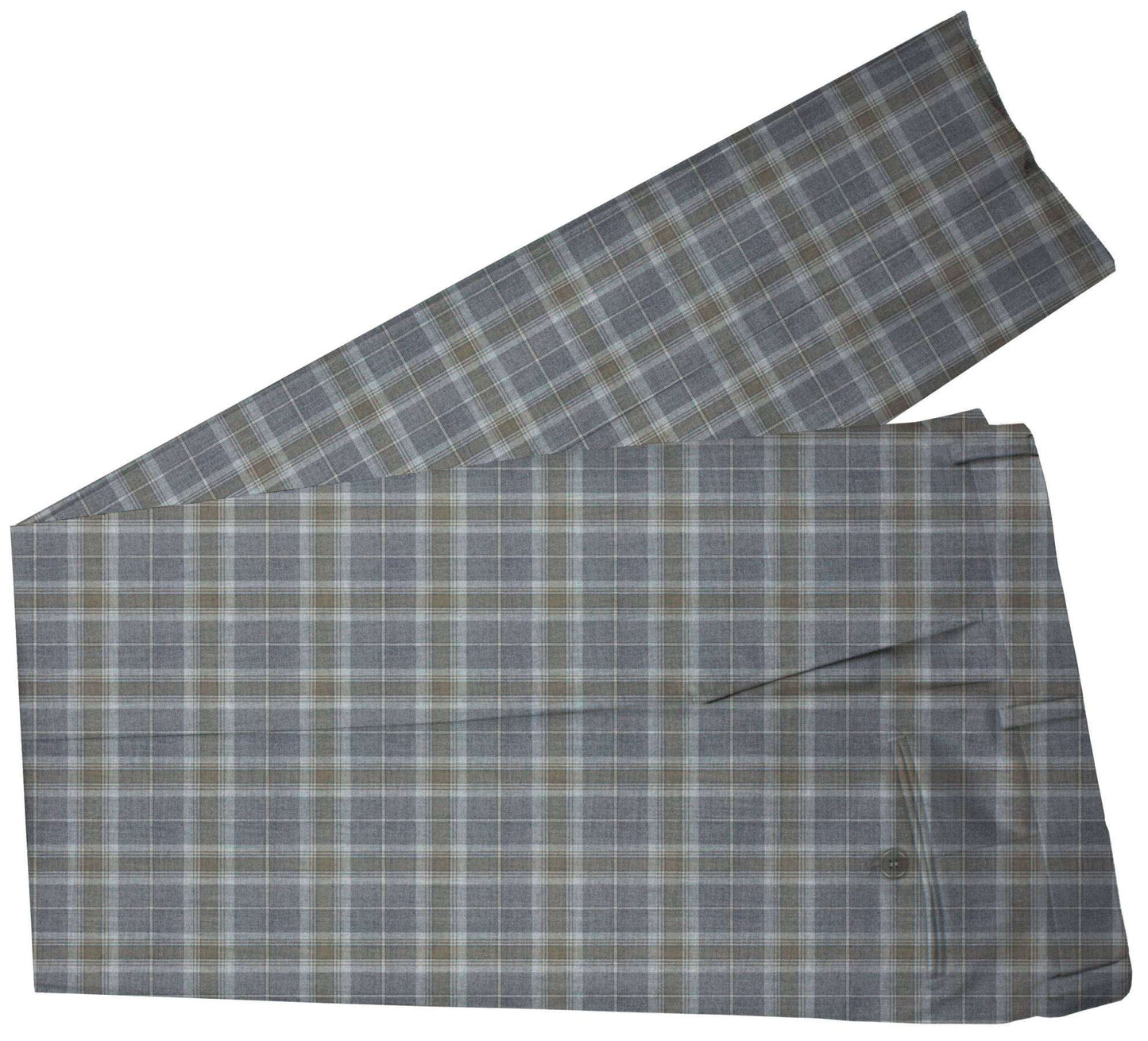 Aluminium Grey Plaid Made To Measure Pant - VBC0366_MTM_SP