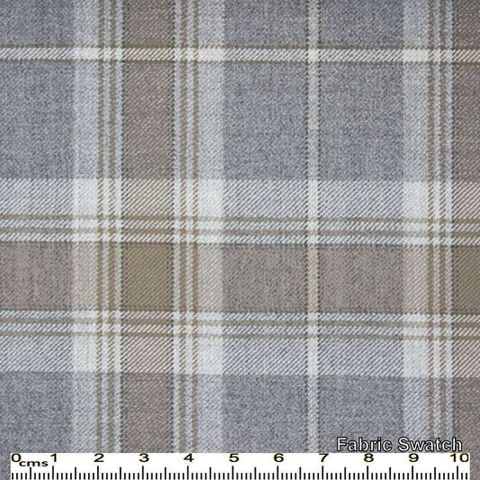 Aluminium Grey Plaid Made To Measure Vest - VBC0366_MTM_SV