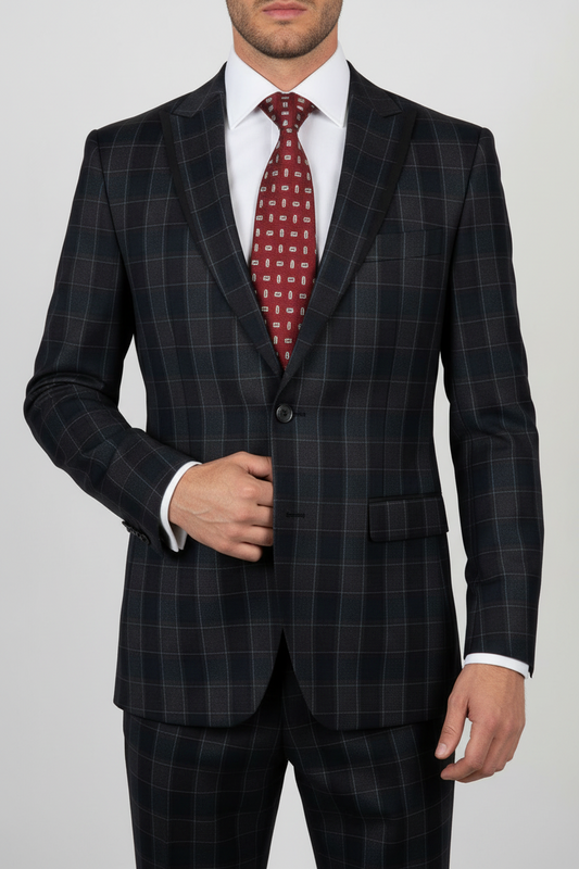 WIndowpane Made To Measure Jacket - VBC0605_MTM_SJ