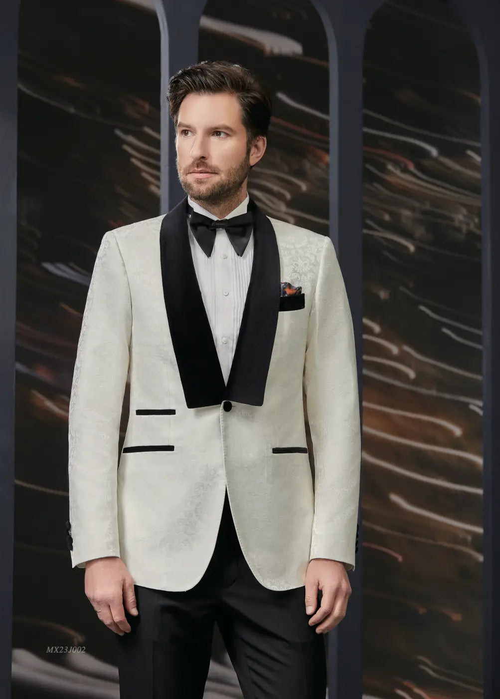 Premium Jacquard Tuxedo Suit - AA23J002