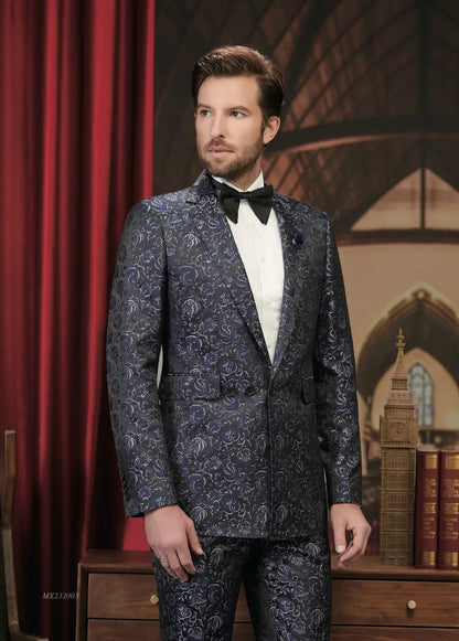 Premium Jacquard Tuxedo Suit - AA23J003