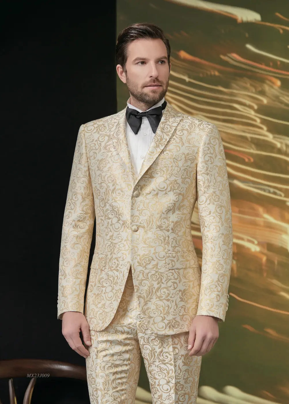 Premium Jacquard Tuxedo Suit - AA23J009