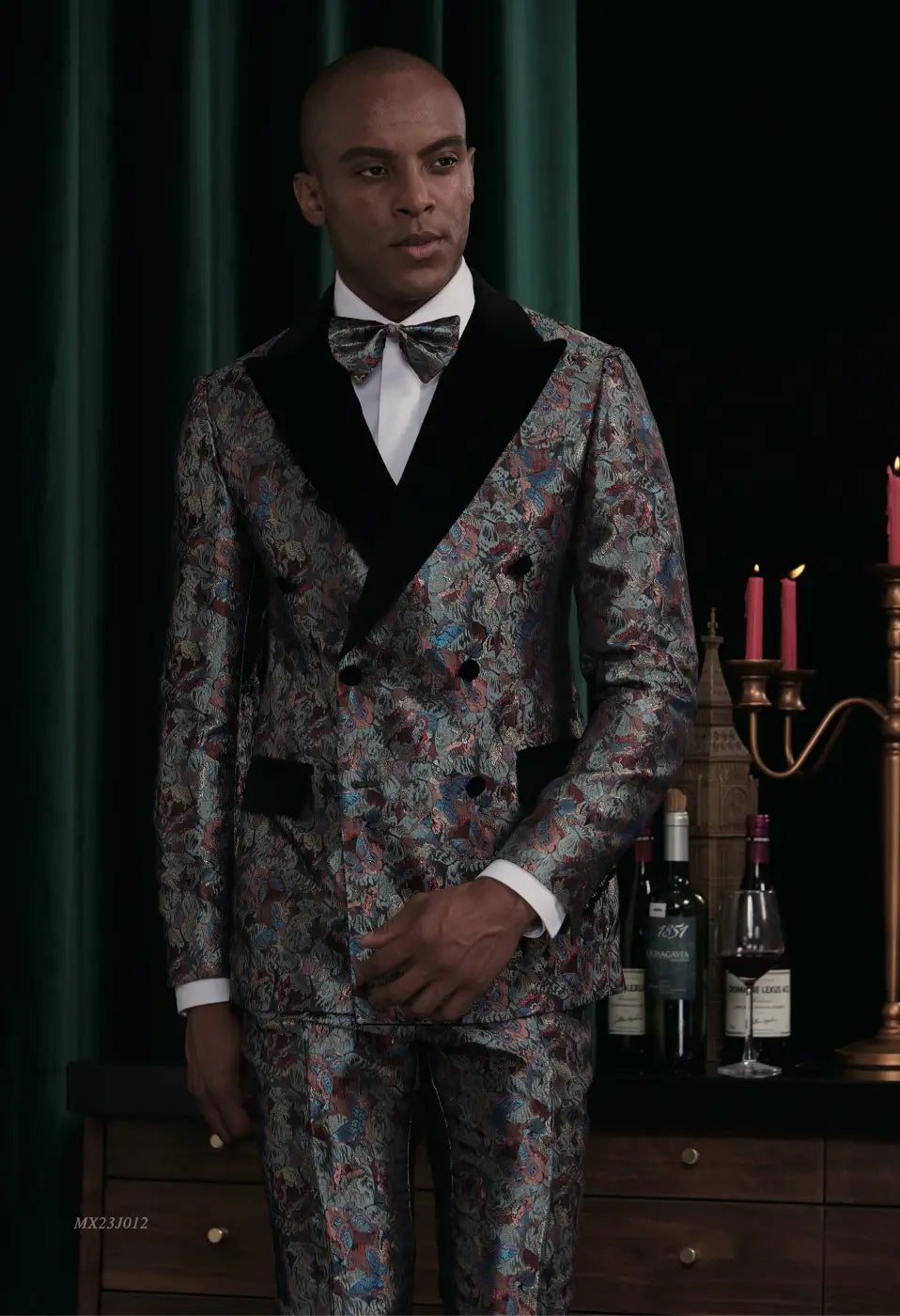 Premium Jacquard Tuxedo Suit - AA23J012