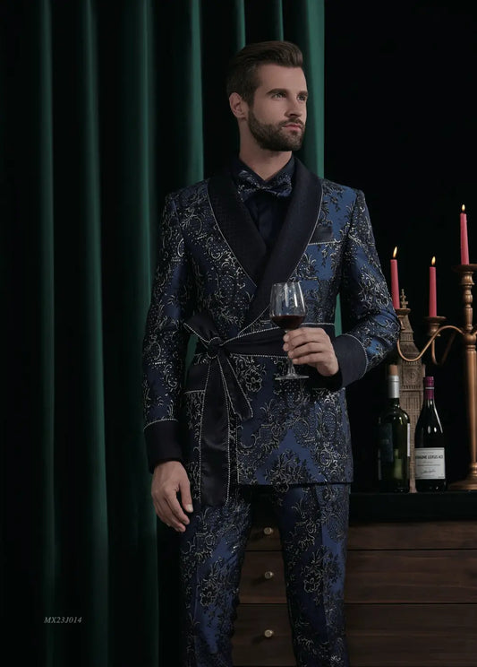 Premium Jacquard Tuxedo Suit - AA23J014