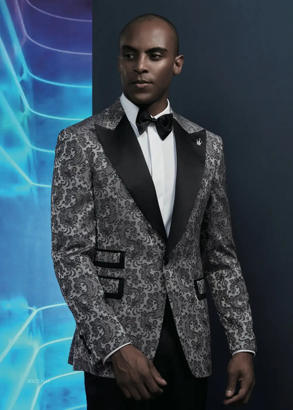 Premium Jacquard Tuxedo Suit - AA23J015
