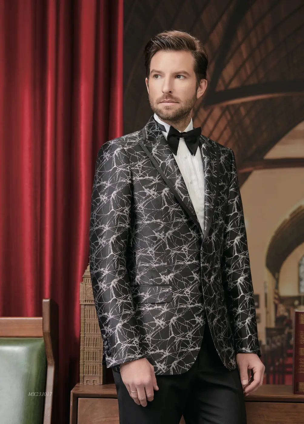 Premium Jacquard Tuxedo Suit - AA23J017