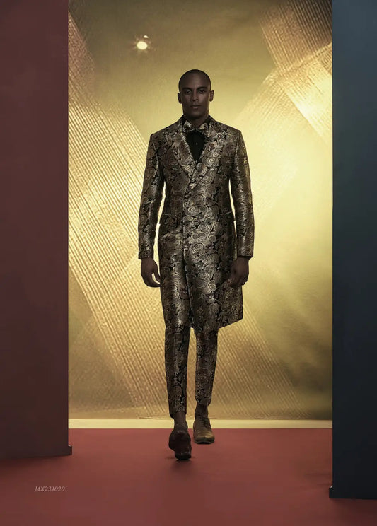 Premium Jacquard Tuxedo Suit - AA23J020