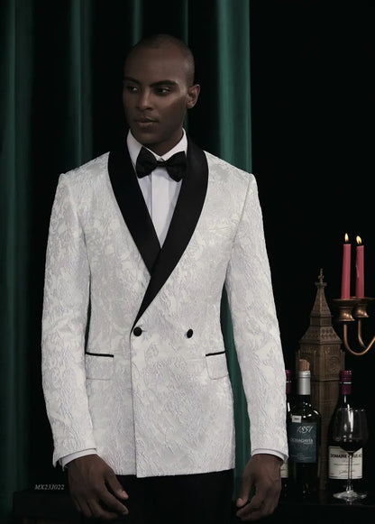 Premium Jacquard Tuxedo Suit - AA23J022