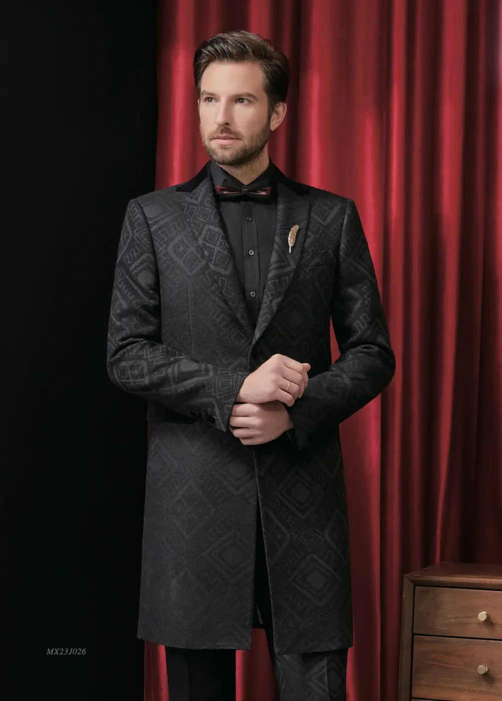 Premium Jacquard Tuxedo Suit - AA23J026