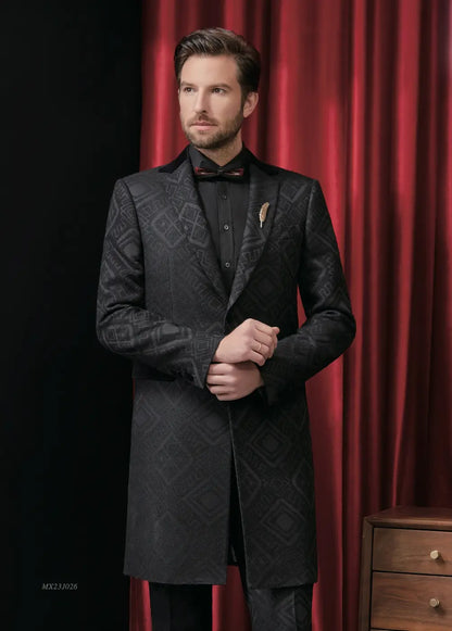 Premium Jacquard Tuxedo Suit - AA23J026