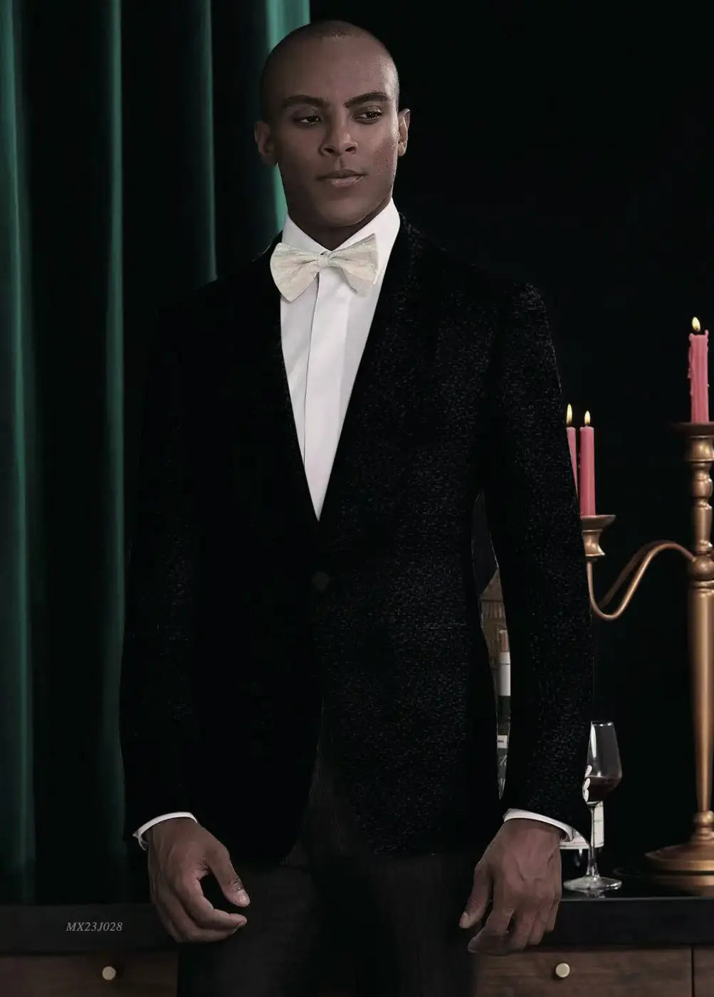 Premium Jacquard Tuxedo Suit - AA23J028