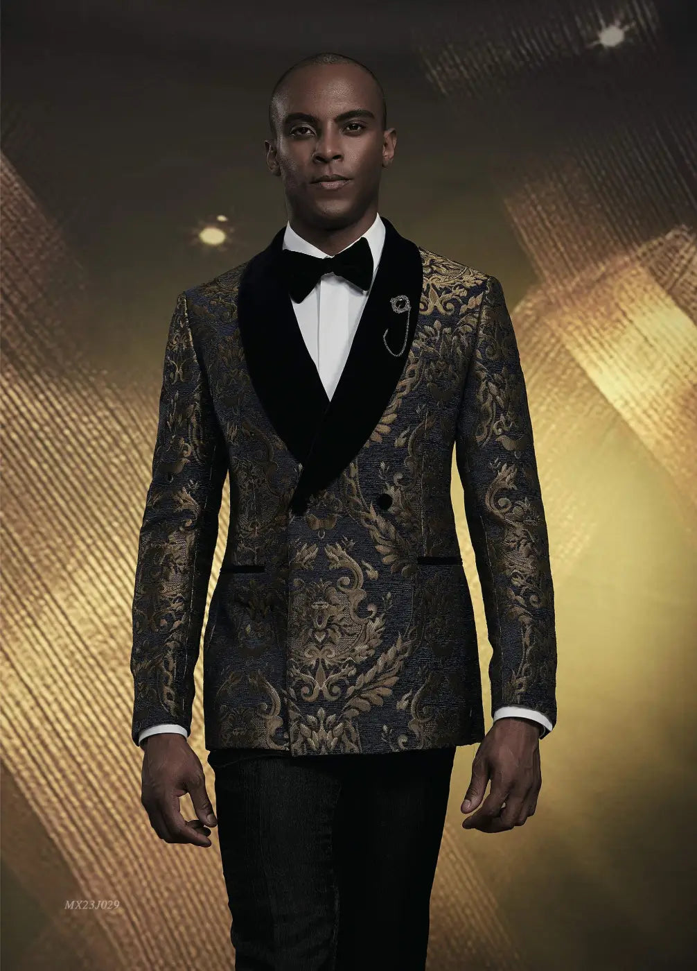 Premium Jacquard Tuxedo Suit - AA23J029