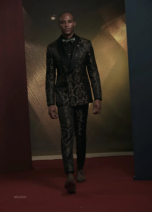 Premium Jacquard Tuxedo Suit - AA23J030