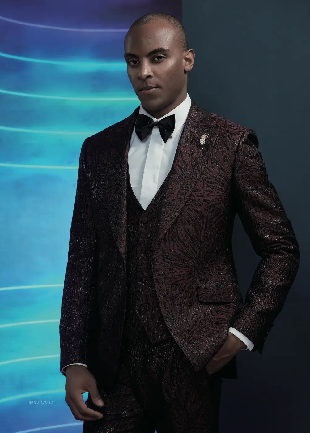 Premium Jacquard Tuxedo Suit - AA23J032