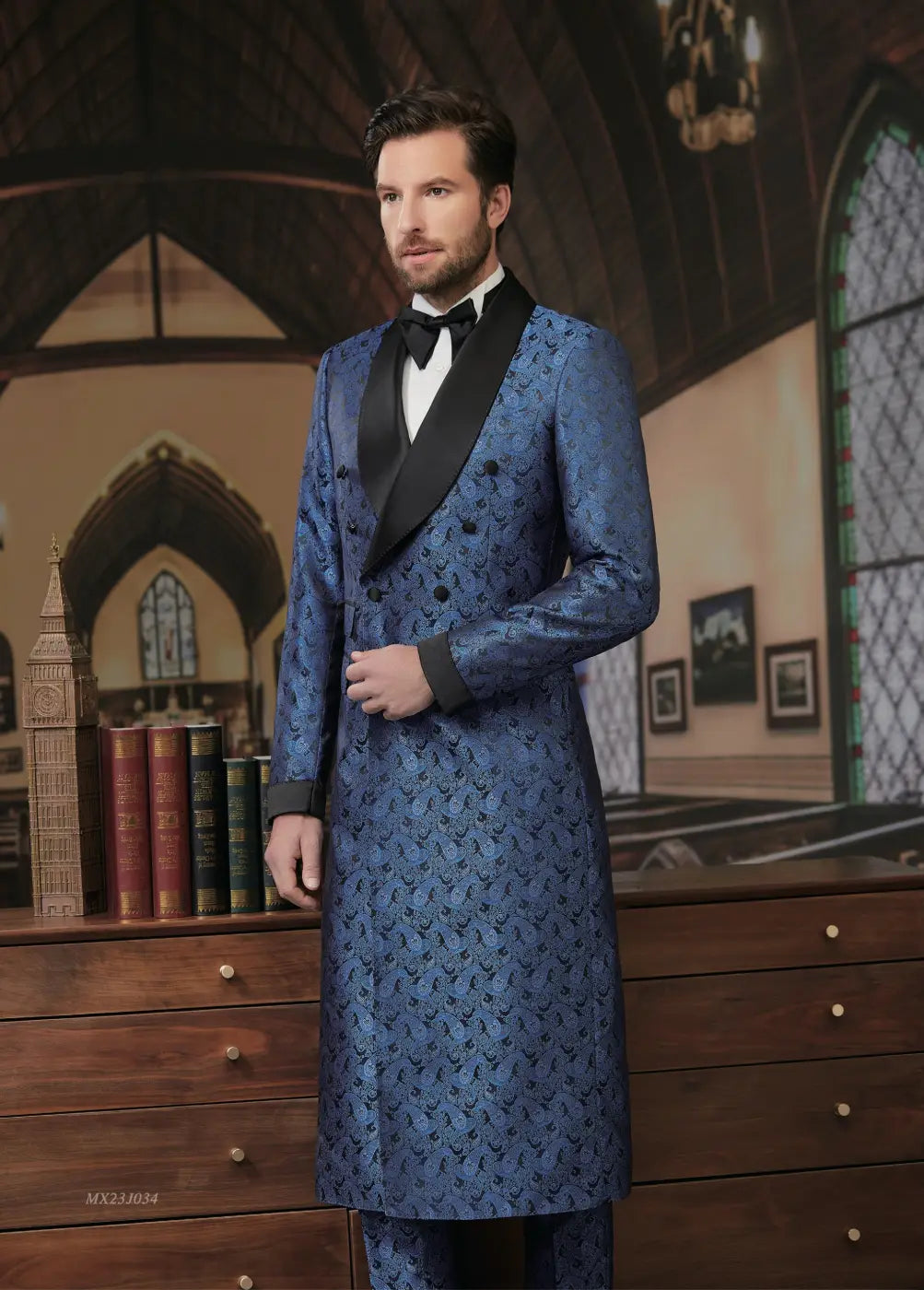 Premium Jacquard Tuxedo Suit - AA23J034
